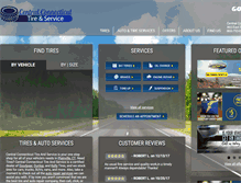 Tablet Screenshot of centralconnecticuttireservice.com